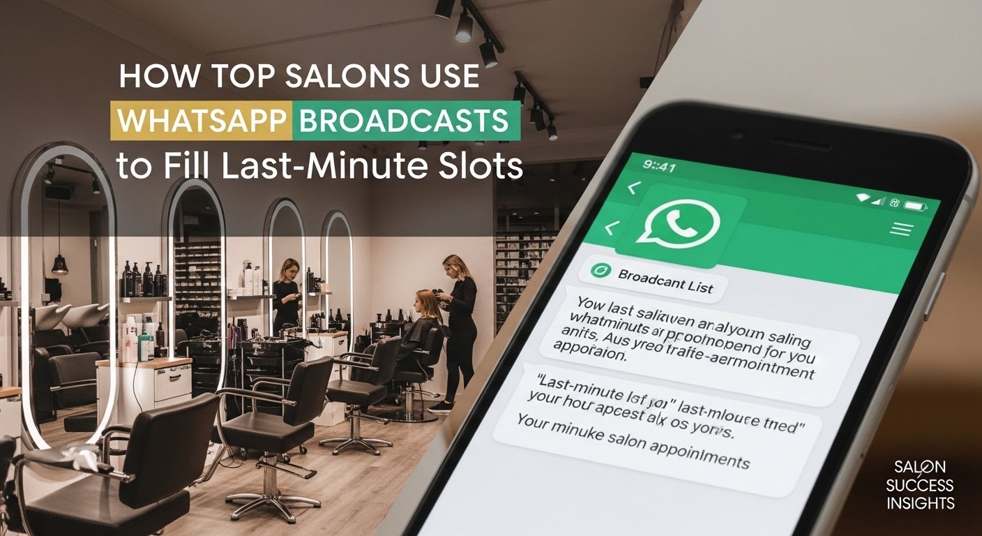 How Top Salons Use WhatsApp Broadcasts to Fill Last-Minute Slots